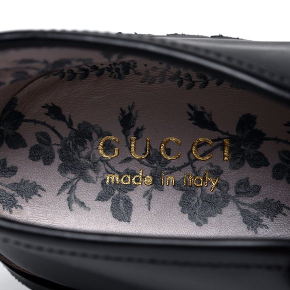 ⚡️SOLD! NEW GUCCI Cordovan Lux Harald Horsebit Black Leather Ankle Boots 7.5 G - Picture 10 of 13